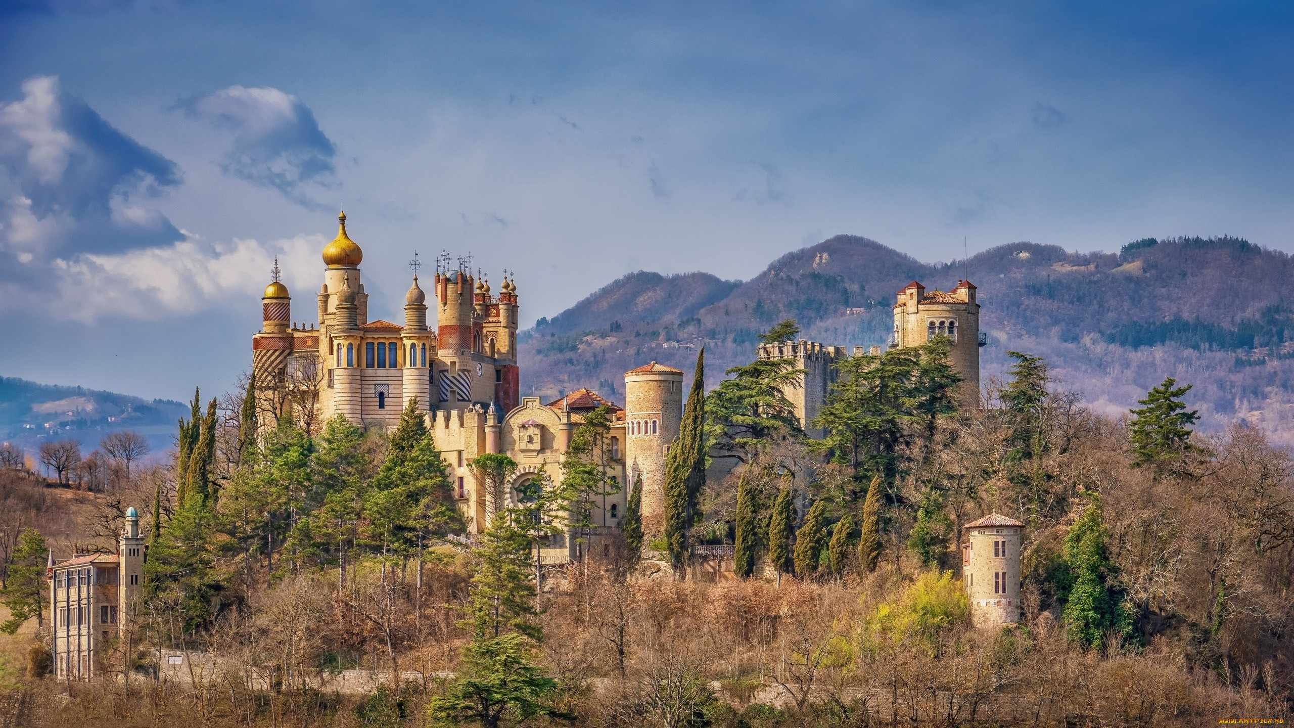 rocchetta mattei castle, bologna, italy, ,  , rocchetta, mattei, castle